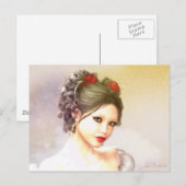 Roos Red Briefkaart (Voorkant / Achterkant)