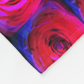 Roos Red Miami Fleece Deken (Hoek)