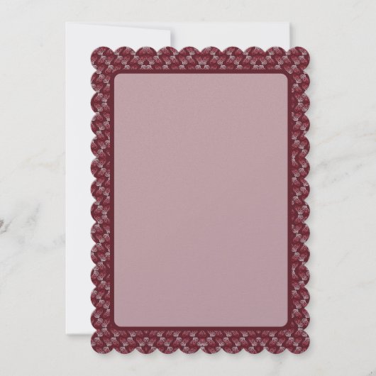 Roos Red Wave Feestdagenkaart (Voorkant)