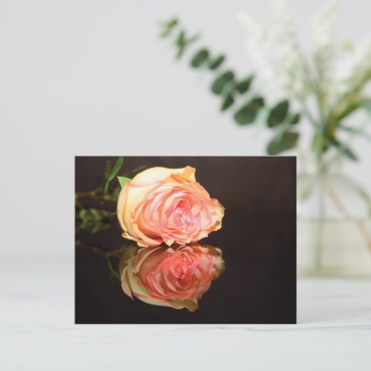 Roos Reflecties Briefkaart (Staand voorkant)