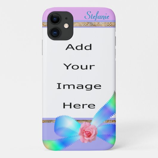 Roos & Regenbooglint Bloemende Rand Case-Mate iPhone Case (Achterkant)