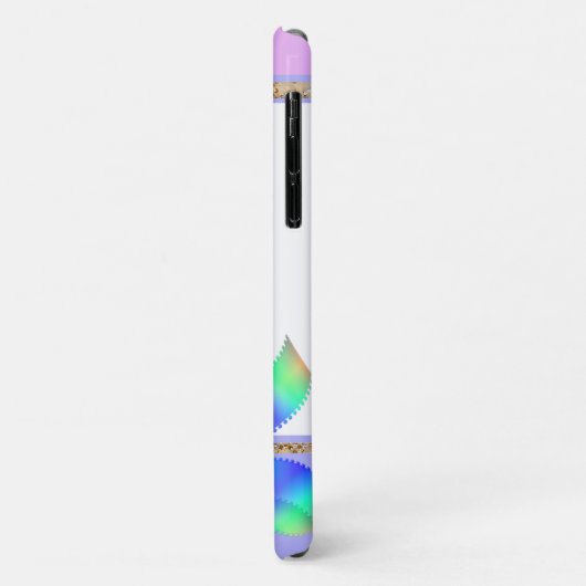 Roos & Regenbooglint Bloemende Rand Case-Mate iPhone Case (Achterkant/links)