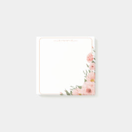 Roos Reverie – Blush Floral Post-it® Notes