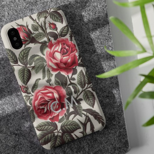 Roos Reverie Monogram iPhone Case iPhone Hoesje