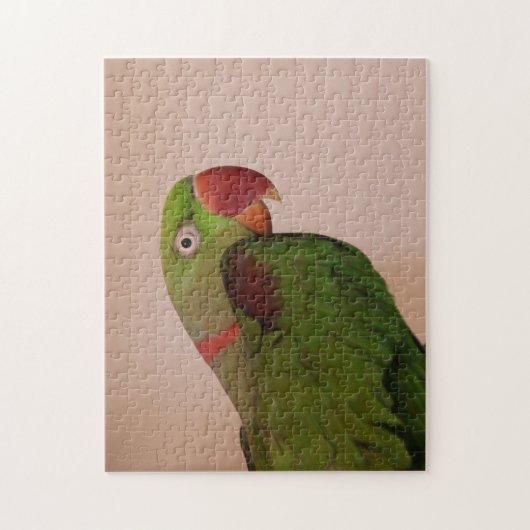 Roos-ringed Paraket Foto Jigzaag Puzzle Difficult Legpuzzel (Verticaal)