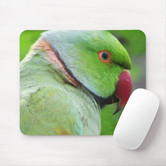Roos-Ringed Paraket Mousepad Muismat (Met muis)