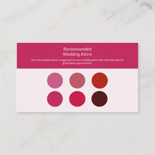 Roos rode bruiloft kleding behuizing Kaart (Achterkant)