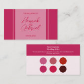 Roos rode bruiloft kleding behuizing Kaart (Voorkant / Achterkant)