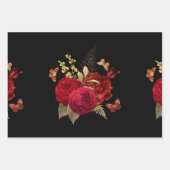  Roos rode goudWaterverf Inpakpapier Vel (Voorkant)