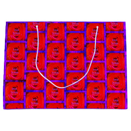 Roos rode liefde notities, groot cadeauzakje