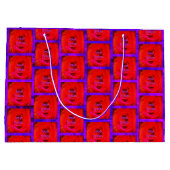 Roos rode liefde notities, groot cadeauzakje (Achterkant)