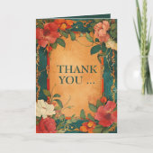 🌹 Roos Romance: Art Nouveau Splendor Bedankkaart (Voorkant)