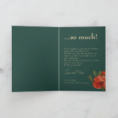 🌹 Roos Romance: Art Nouveau Splendor Bedankkaart (Binnen)