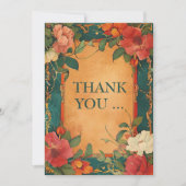 🌹 Roos Romance: Art Nouveau Splendor Bedankkaart (Voorkant)