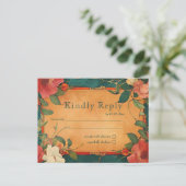 🌹 Roos Romance: Art Nouveau Splendor Briefkaart (Staand voorkant)