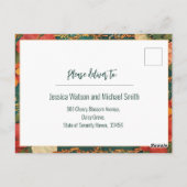 🌹 Roos Romance: Art Nouveau Splendor Briefkaart (Achterkant)