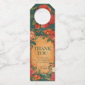 🌹 Roos Romance: Art Nouveau Splendor Flessenhanger (Voorkant)