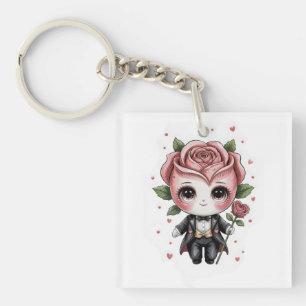 Roos Romeo Charme Sleutelhanger