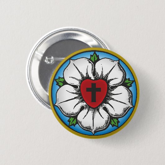 roos ronde button 5,7 cm (Voorkant /achterkant)