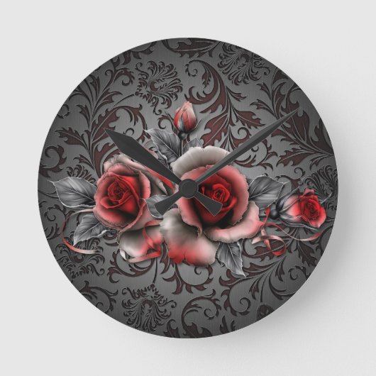 Roos-Ronde (Middelgrote) Klok (Voorkant)