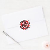 Roos Ronde Sticker (Envelop)