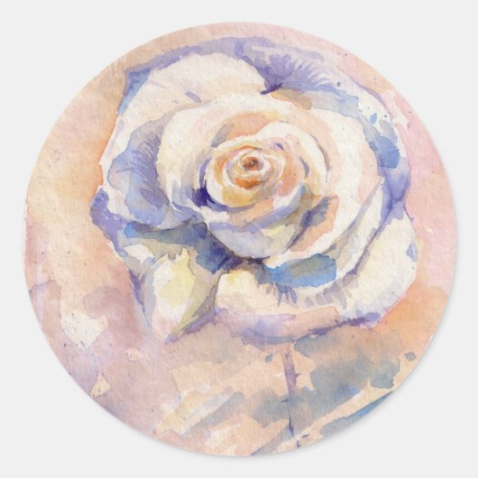 Roos Ronde Sticker (Voorkant)