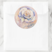 Roos Ronde Sticker (Tas)