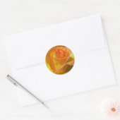 Roos Ronde Sticker (Envelop)