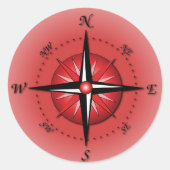 Roos Ronde Sticker (Voorkant)