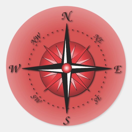 Roos Ronde Sticker (Voorkant)