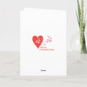 Roos ronde Valentijn Feestdagen Kaart (Achterkant)