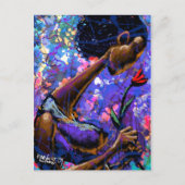 Roos rood Briefkaart (Voorkant)