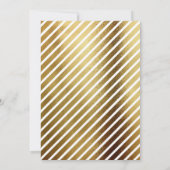  Roos Rood Geel Goud Script Baby shower Kaart (Achterkant)