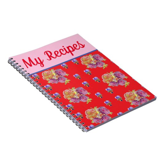 Roos Rood mijn recept Waterverf van het boek Notitieboek (Rechterzijde)