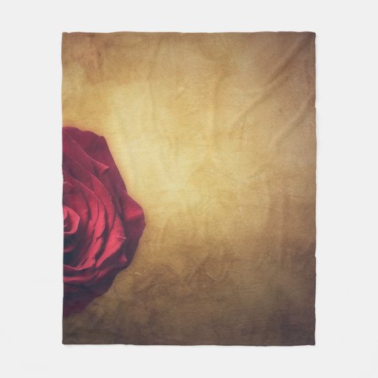 Roos roos bloom abstract romantisch fleece deken (Voorkant)