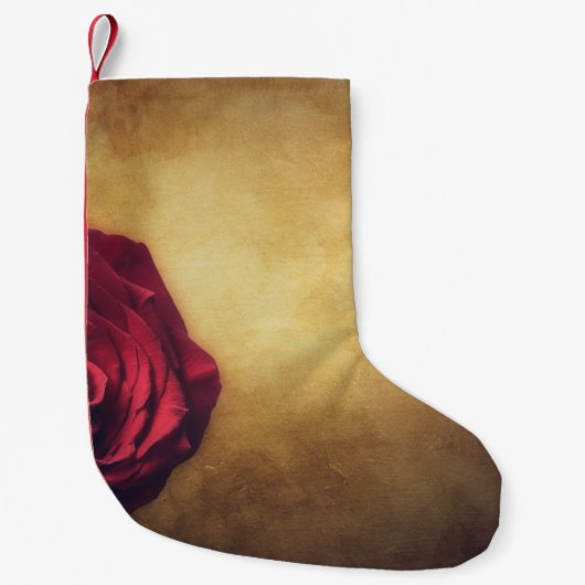 Roos roos bloom abstract romantisch kleine kerstsok (Voorkant)