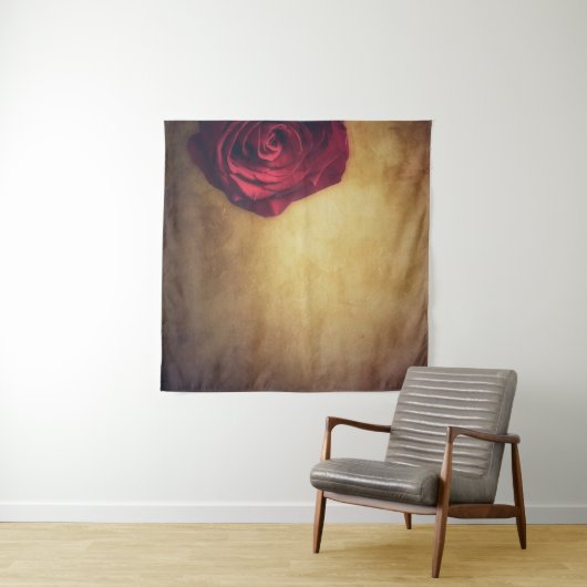 Roos roos bloom abstract romantisch wandkleed (In Situ (horizontaal))