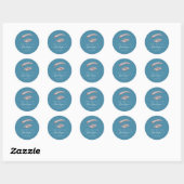 Roos Roos Lashes Logo Ronde Sticker (Vel)