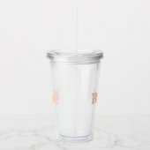 "Roos" Roos licht roze Acryl Drinkbeker (Rechts)