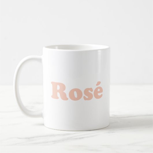 "Roos" Roos lichtroze wit Koffiemok (Links)