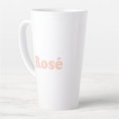 "Roos" Roos lichtroze wit Latte Mok (Linkerhoek)