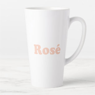 "Roos" Roos lichtroze wit Latte Mok