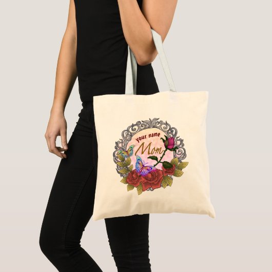 Roos Rosebud moeder Tote Bag (Voorkant (product))