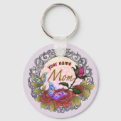 Roos Rosebud Mom custom Sleutelhanger (Voorkant)
