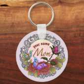 Roos Rosebud Mom custom Sleutelhanger (Voorkant)