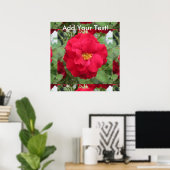 Roos Rote Blume Poster (Thuiskantoor)