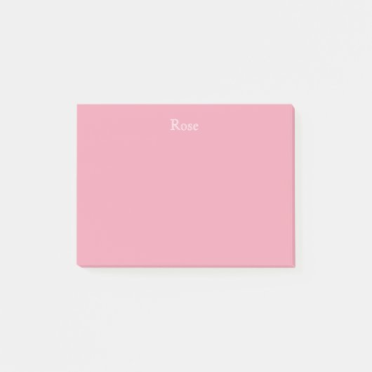 Roos Roze Aangepaste advertentie Post-it® Notes (Voorkant)