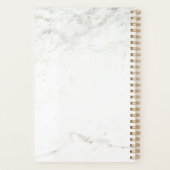 Roos Roze ananas op witte marmer | Wees zoet Planner (Achterkant)