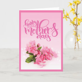 Roos Roze anjer | HAPPY MOEDERDAG Kaart