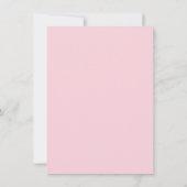 Roos Roze Baby shower Elegant Peony Floral Garden Kaart (Achterkant)